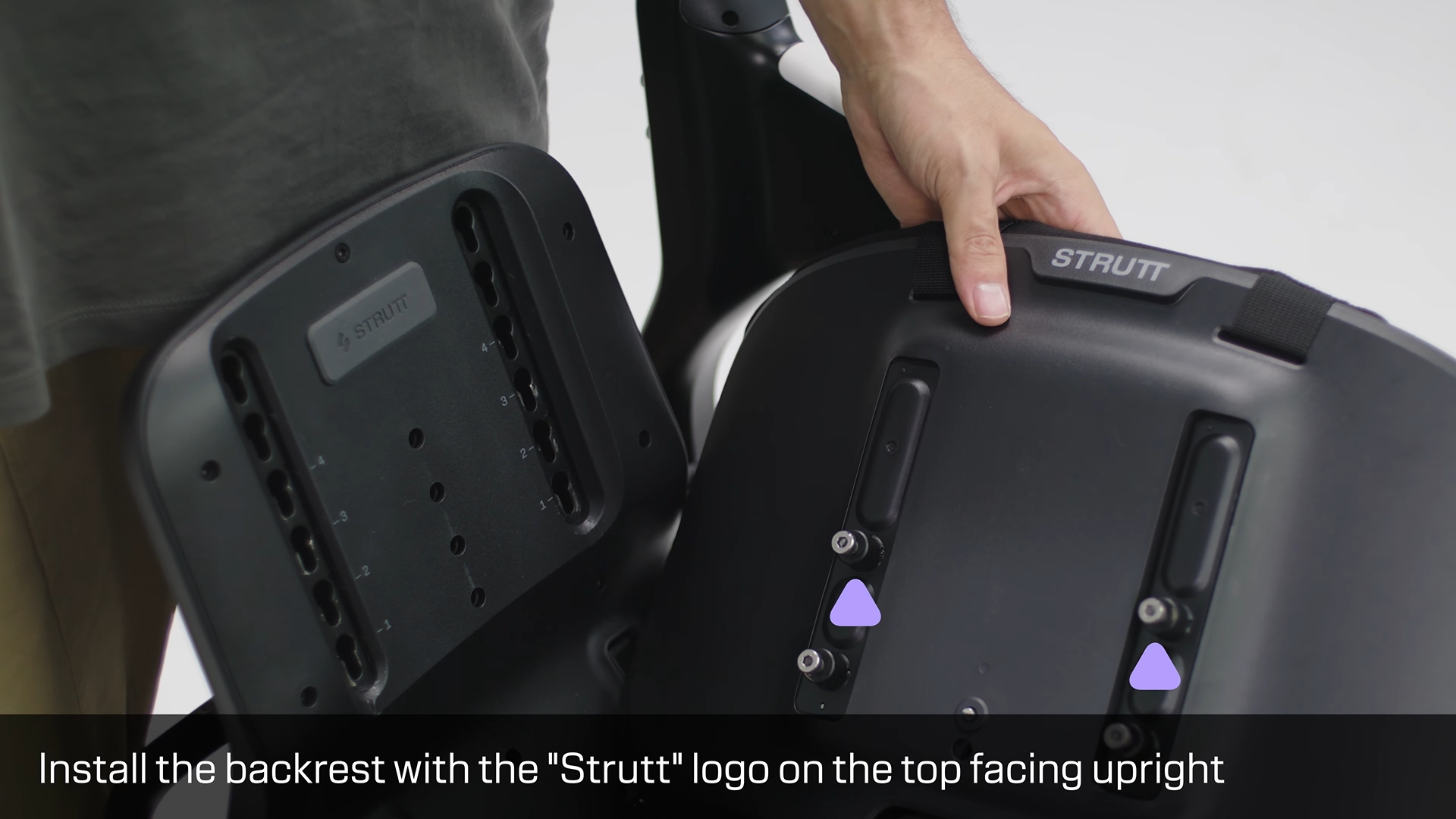 Install the backrest