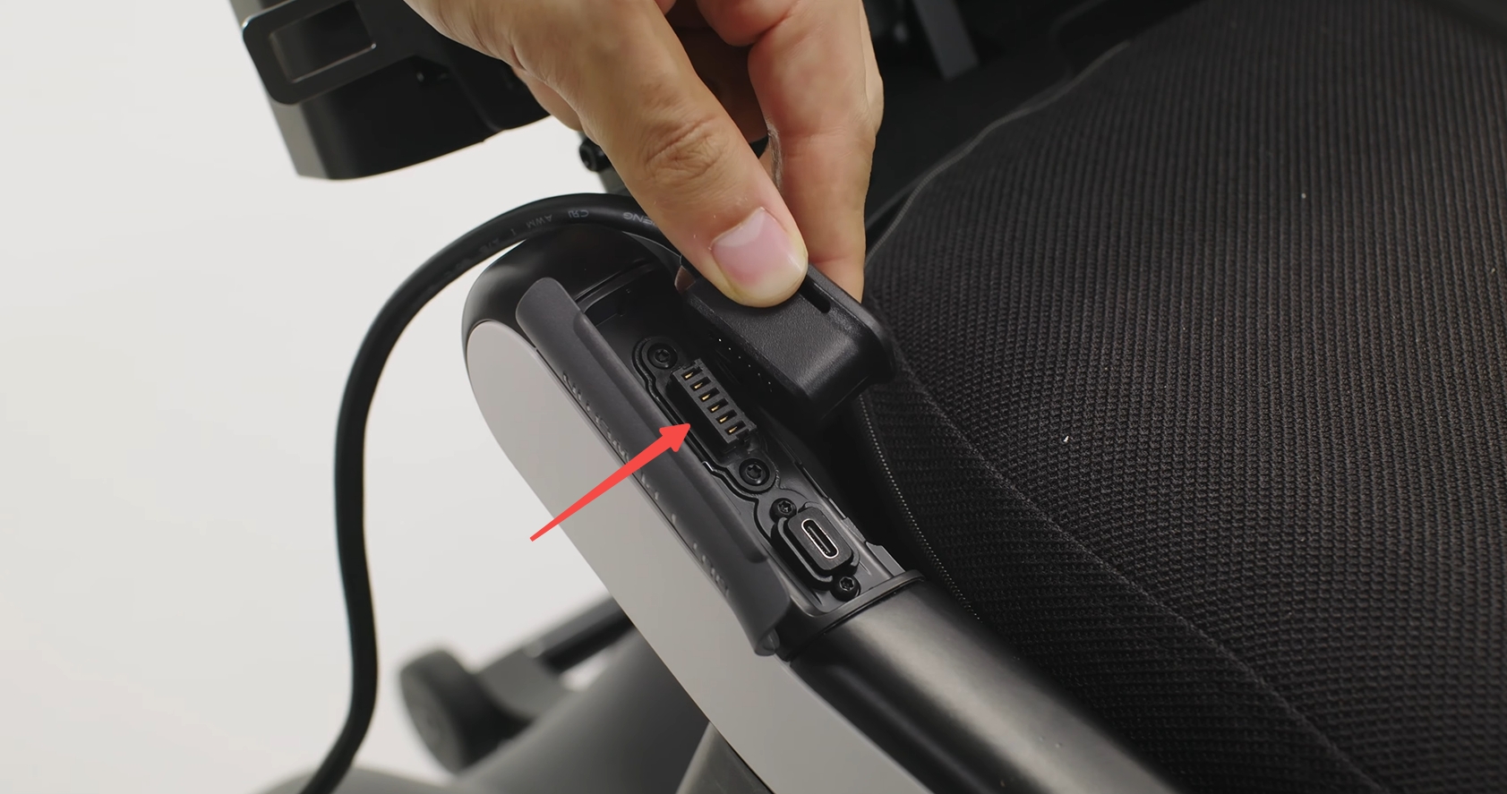 On-device charging port