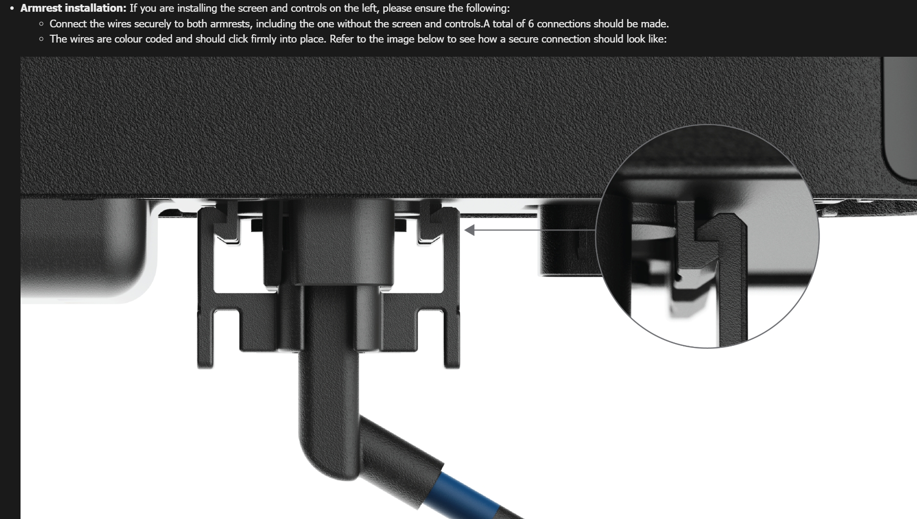 Correctly seated connector latch